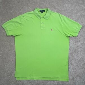 Ralph Lauren Polo Shirt Adult Extra Large Green Short Sleeve Golfing Casual Men